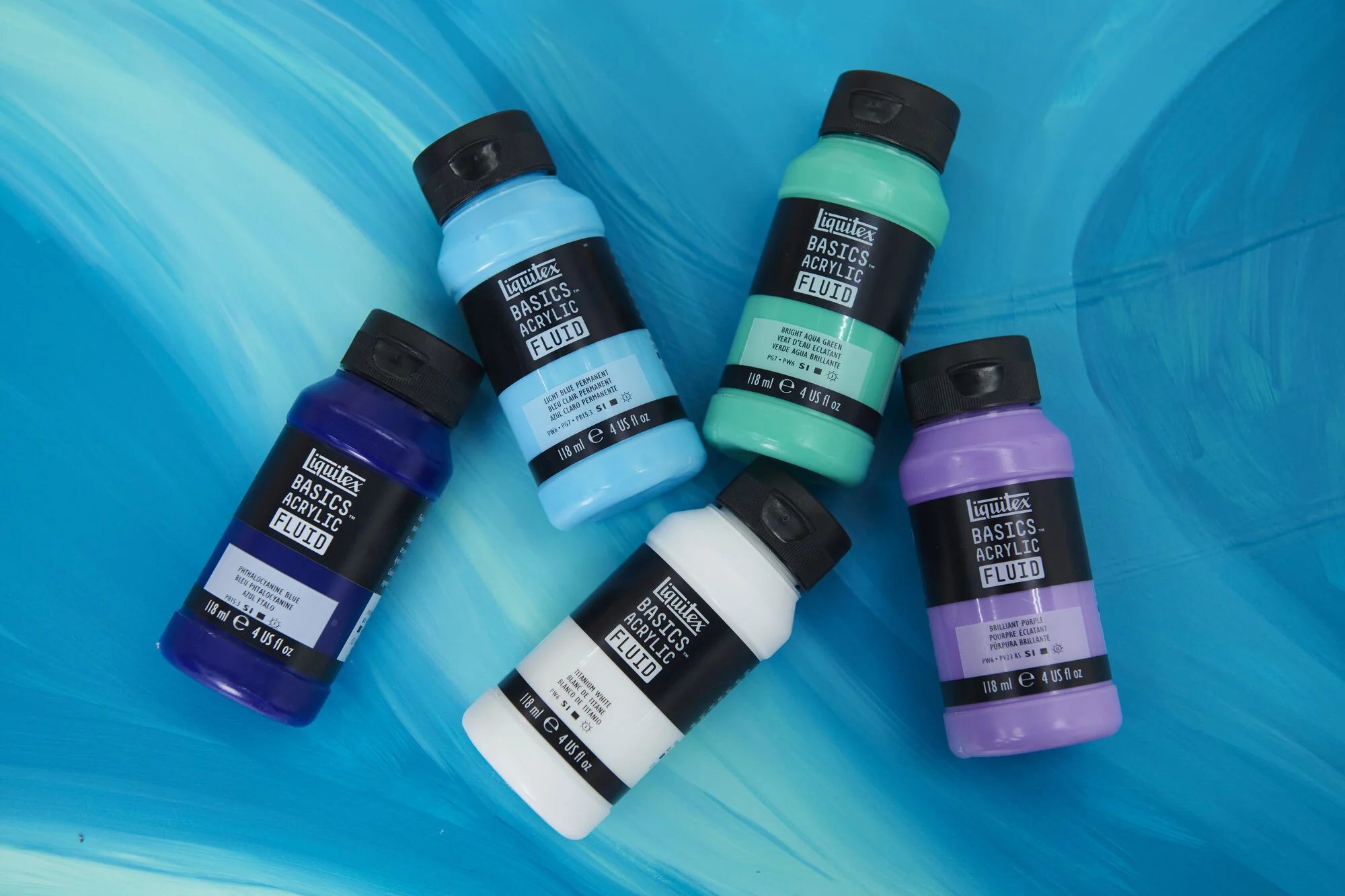 Peinture acrylique fine Basics Fluid 118ml LIQUITEX - Image 2