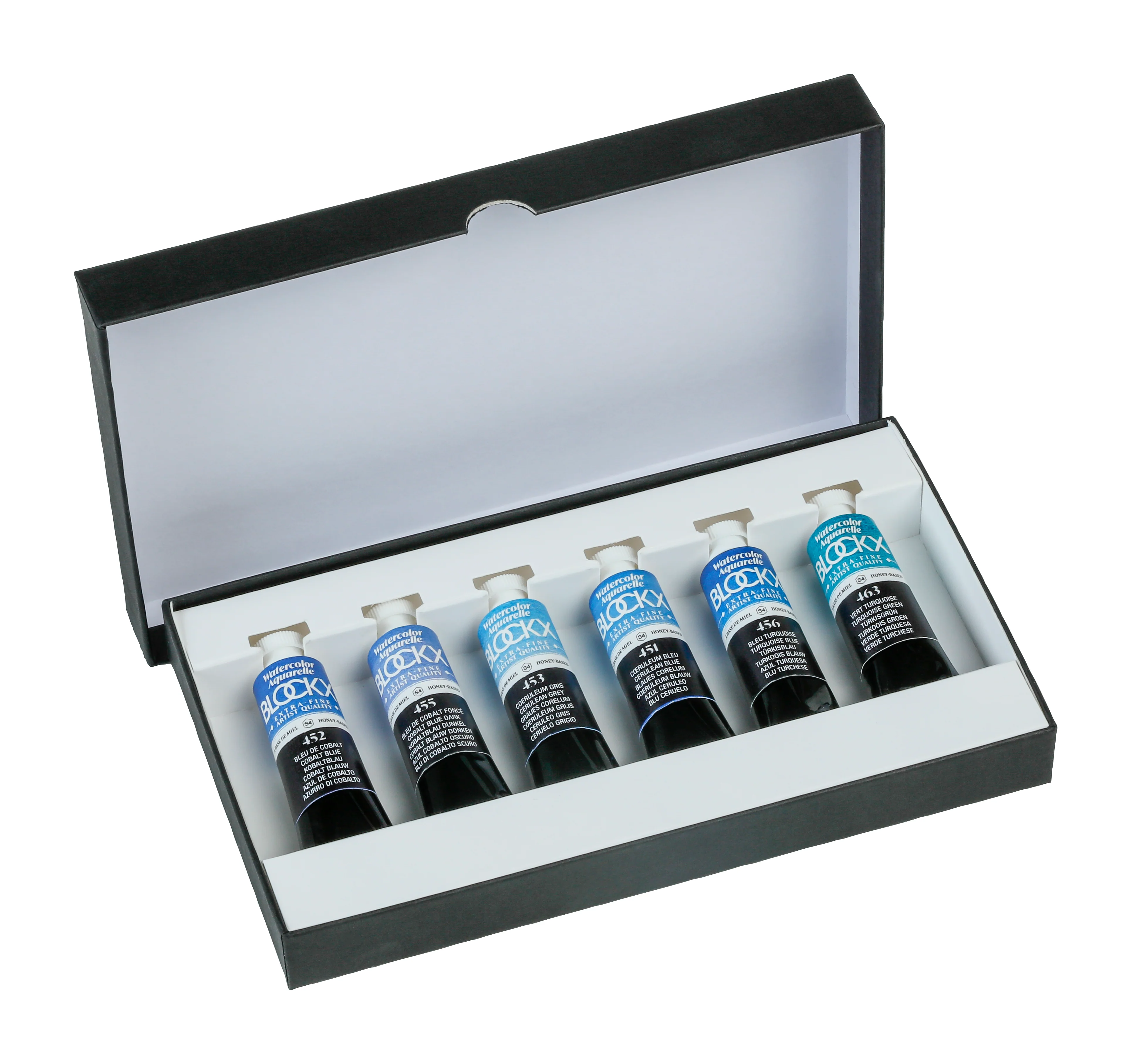 Aquarelle Extra-fine Blockx - Set 6 x 15ml couleurs cobalts