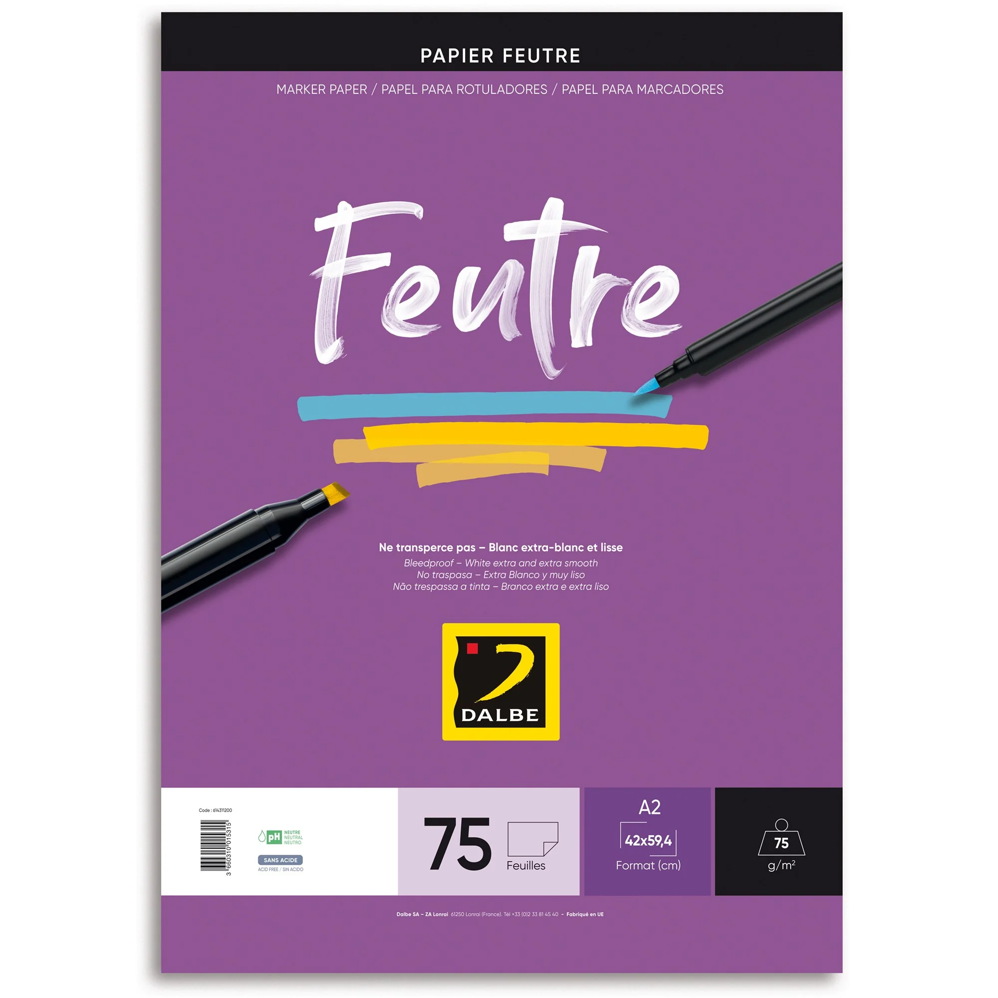 Bloc feutre A2
