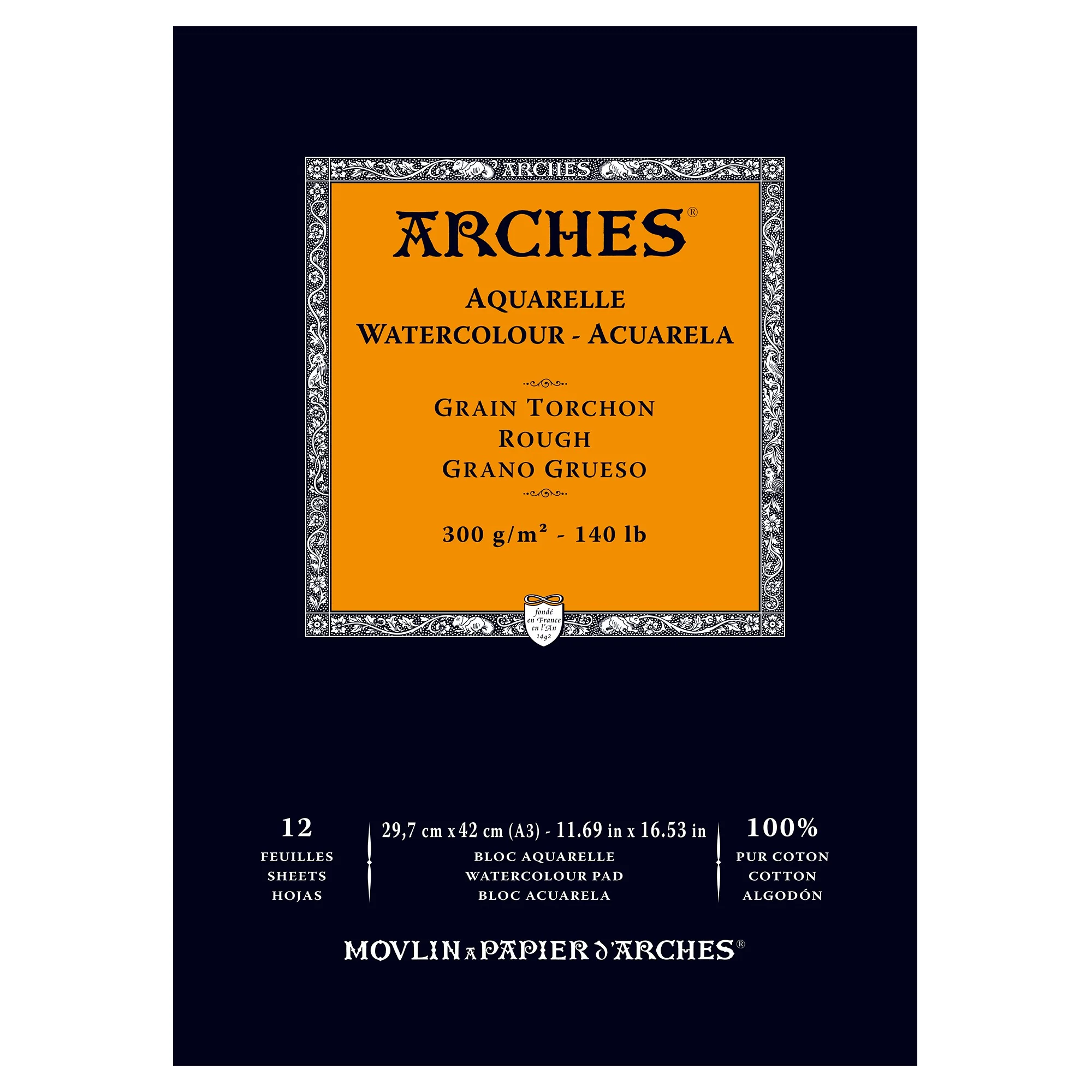 Bloc Papier aquarelle 300g/m² collés 1 côtés - Image 3