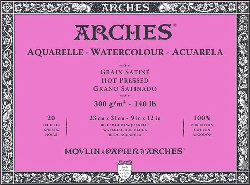 Bloc Papier aquarelle collés 4 côtés 300g/m² - Image 3