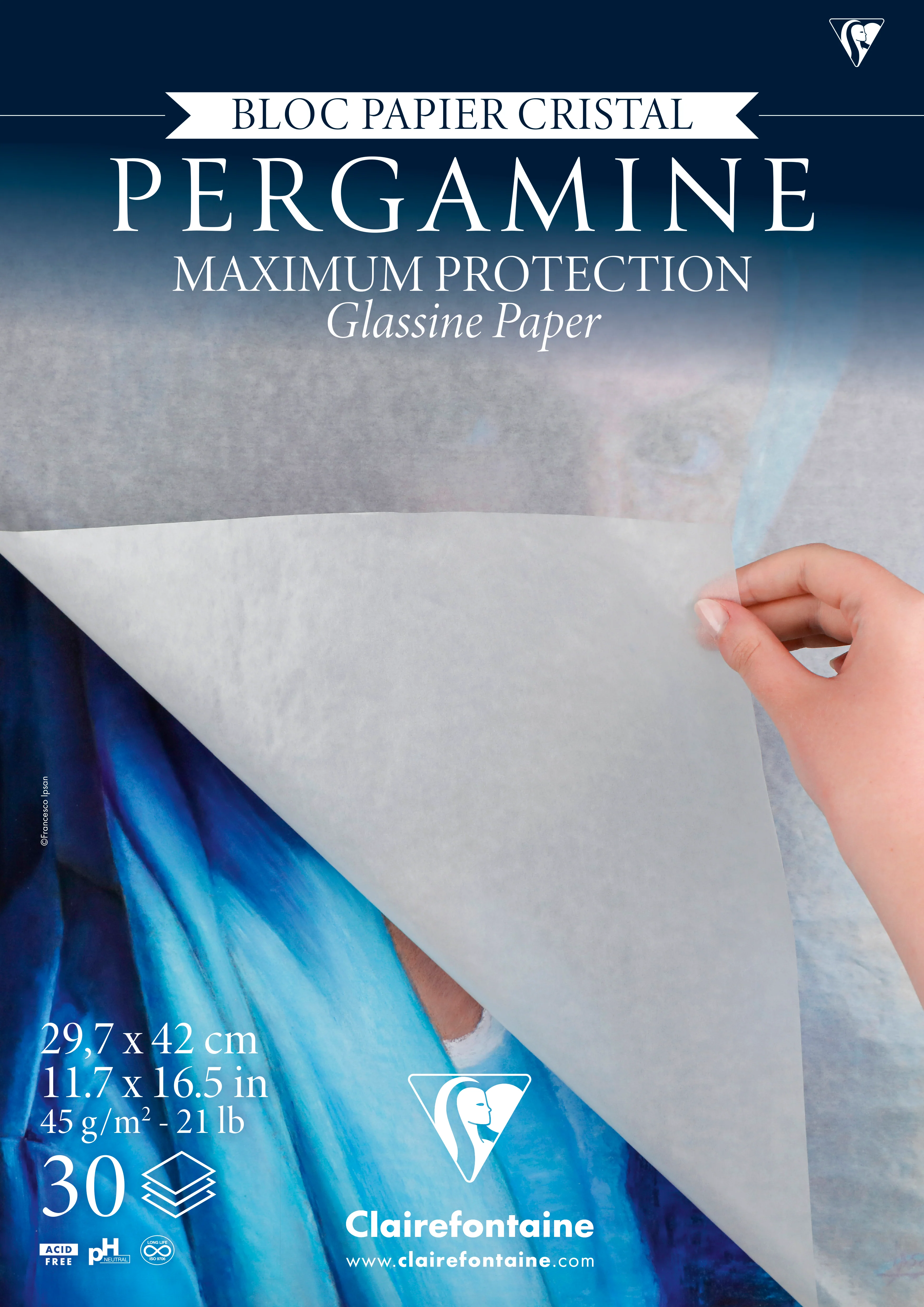 Bloc Papier Cristal - 30 feuilles - 45g/m² - Format A3