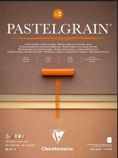 Bloc PastelGrain n°2 - 12 feuilles - 360gr - Assortiment teintes naturelles - 3 formats - Image 4