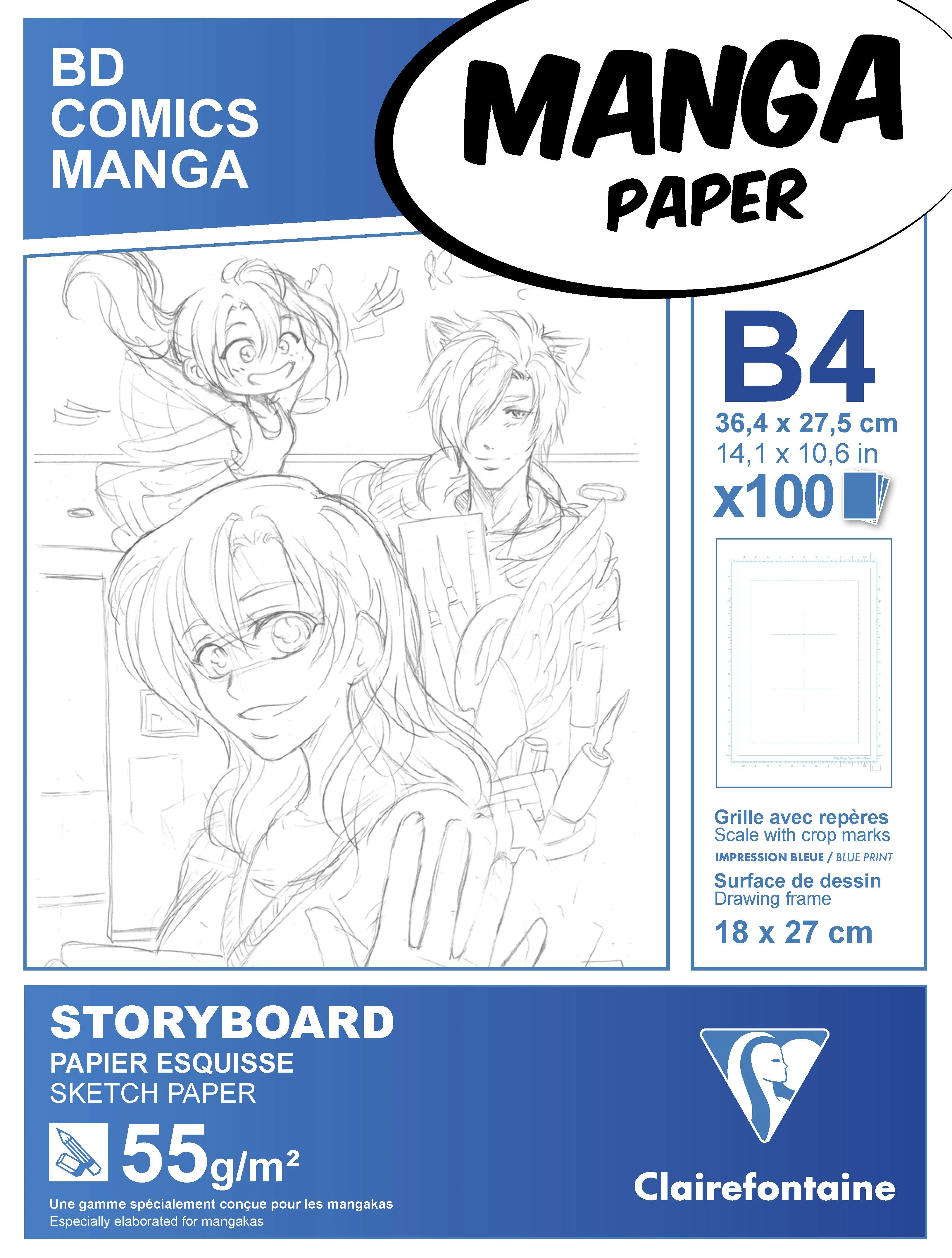 Bloc storyboard Manga paper 100 feuilles - Image 6