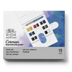 Boîte aquarelle fine 14 1/2 godet Compact Cotman - Image 2