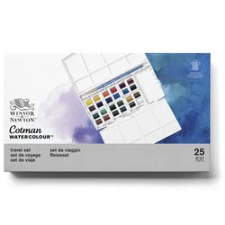 Boîte de peinture aquarelle fine 24 1/2 godets Paint Plus Cotman - Image 2