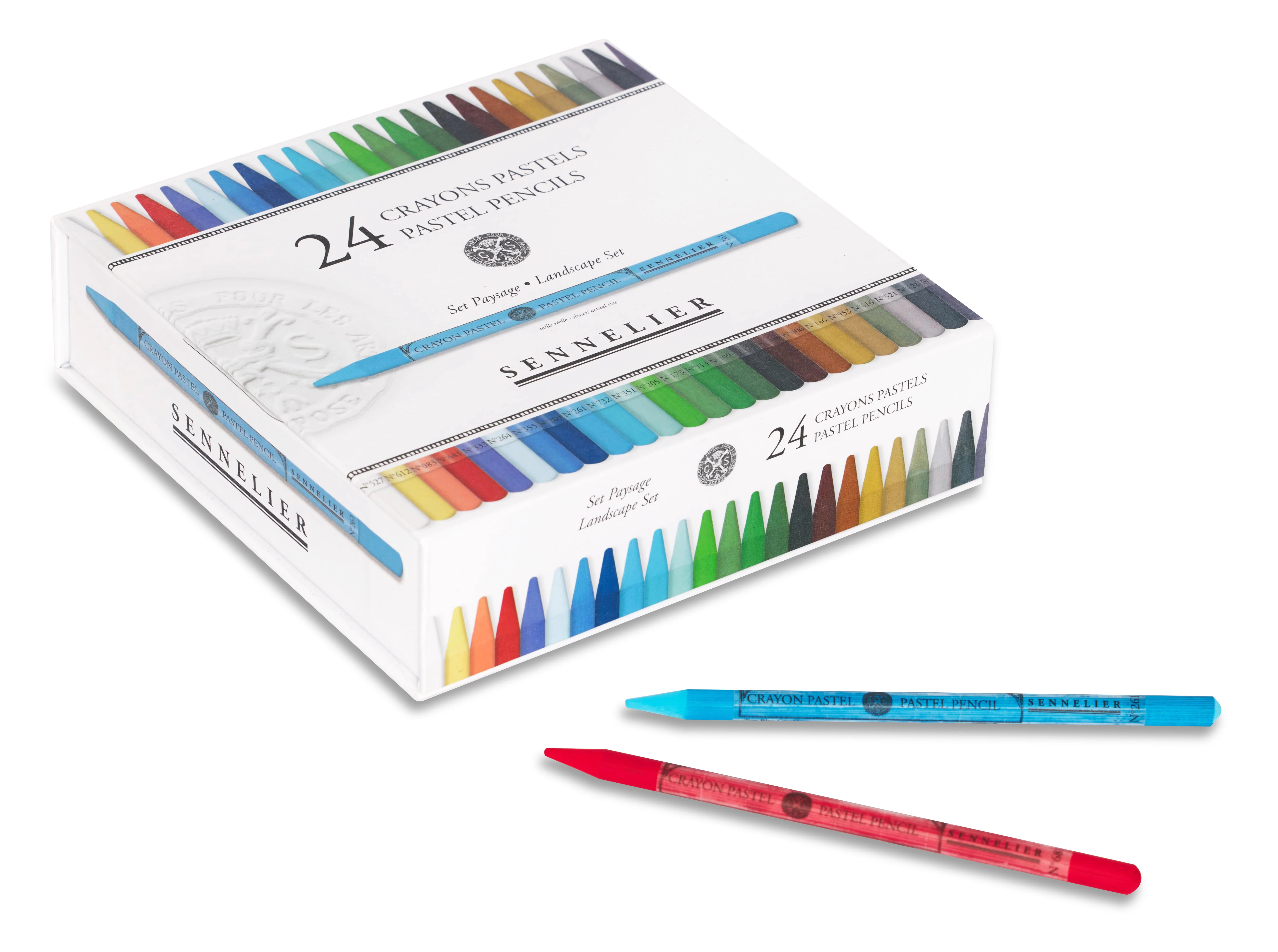 Boîte de 24 crayons pastel Set Paysage