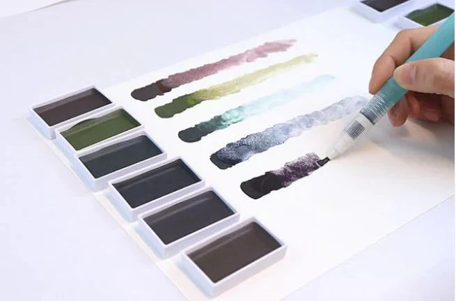 Boite de 6 godets Gansai graphite - Image 2