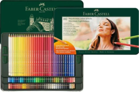 Boîte métal de 102 crayons Polychromos