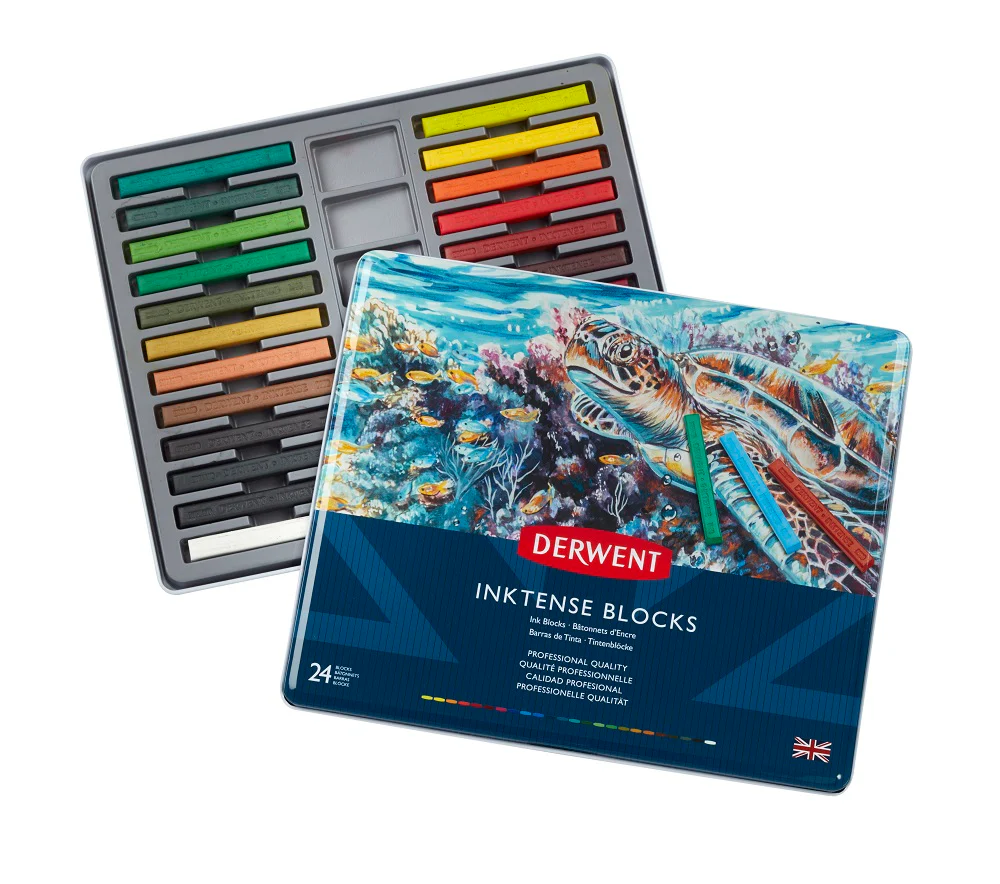 BoĂźte 36 craies aquarellables Inktense blocks - Image 2