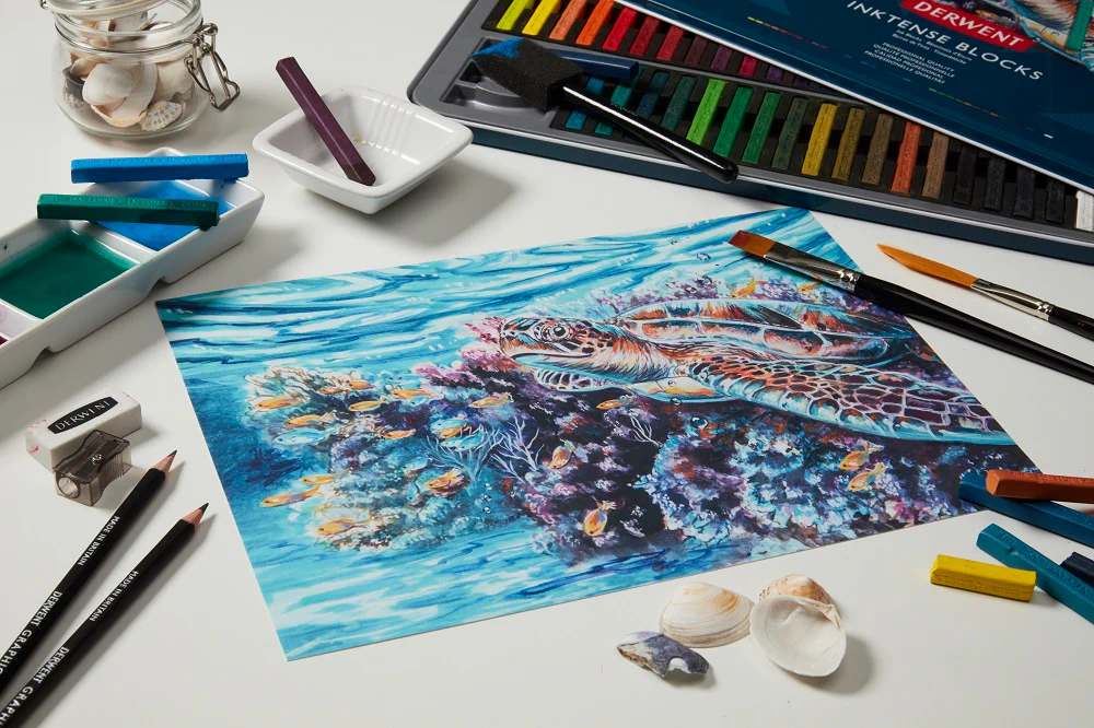 BoĂźte 36 craies aquarellables Inktense blocks - Image 3