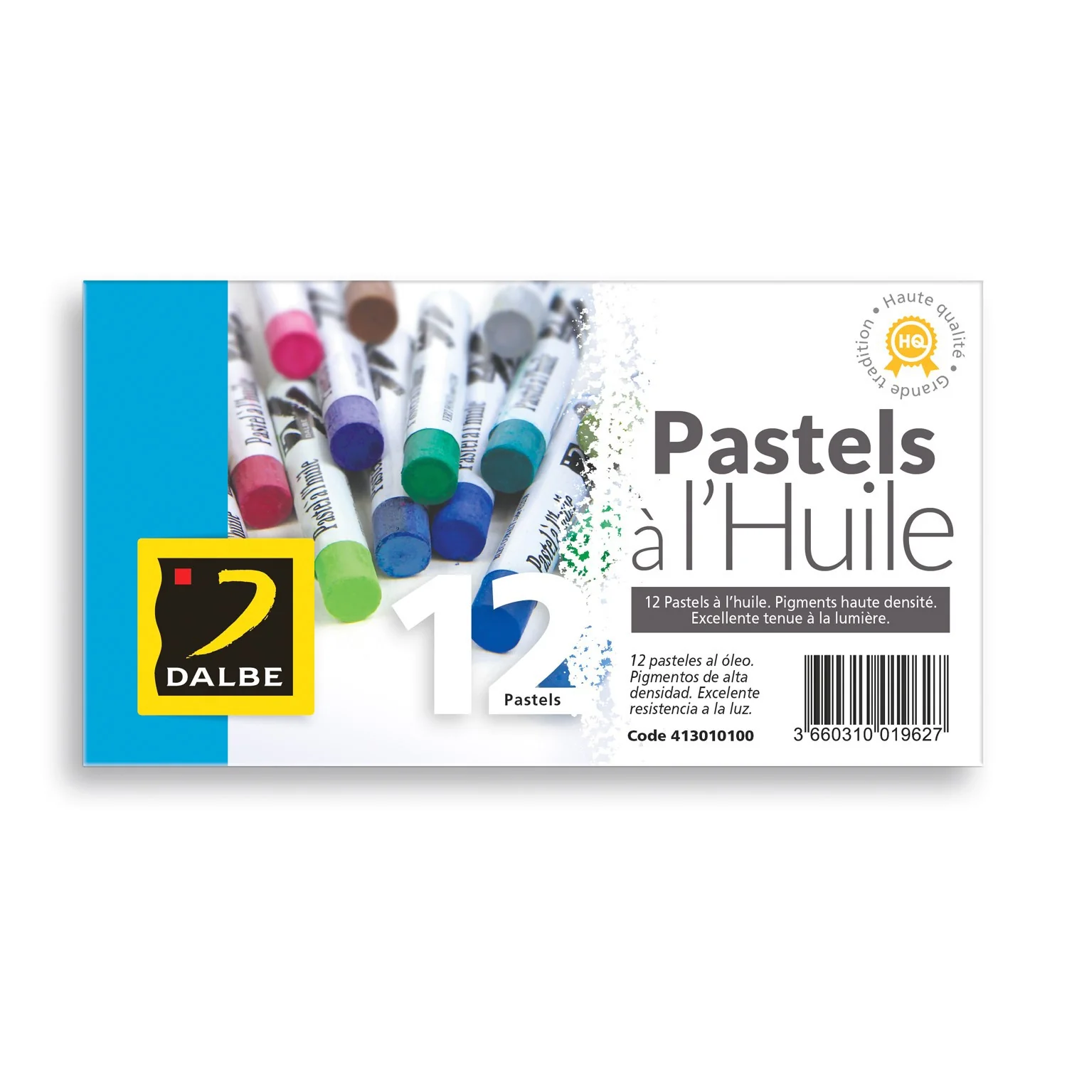 Boîte de 12 pastels à l'huile