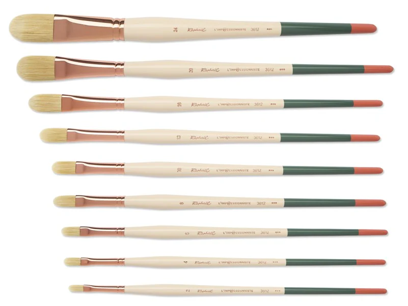 Brosse Usée Bombée 3612 - L'Impressionniste - 9 tailles