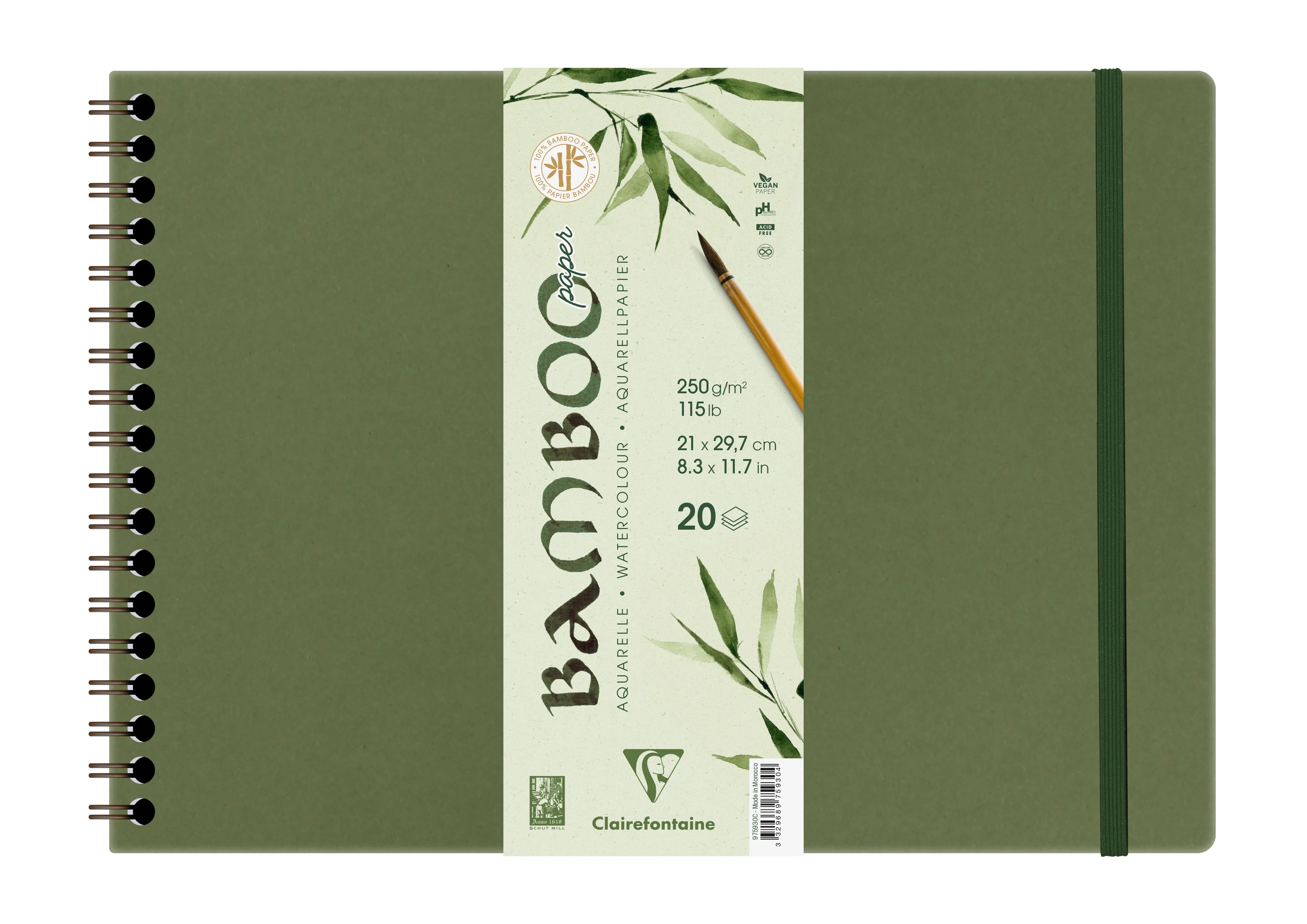 Album aquarelle Bamboo 250g/m² spiralé - Image 3