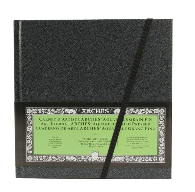 Carnet Arches 21 x 21 cm - 185gr/m² - 24 feuilles -Grain fin - Canson