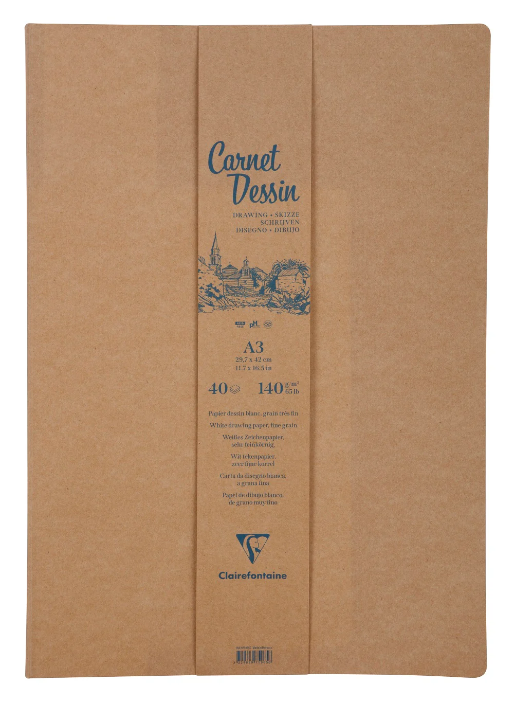 Carnet dessin 140g/m² 40 feuilles - Image 3