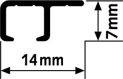 Cimaise 200cm Top Rail balnc d'Artiteq - Image 2
