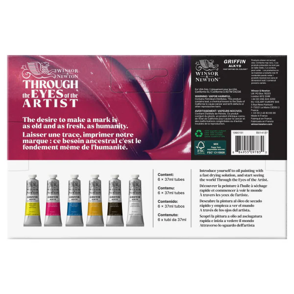 Coffret 6 x 37ml Huile Griffin Alkyd - Image 2