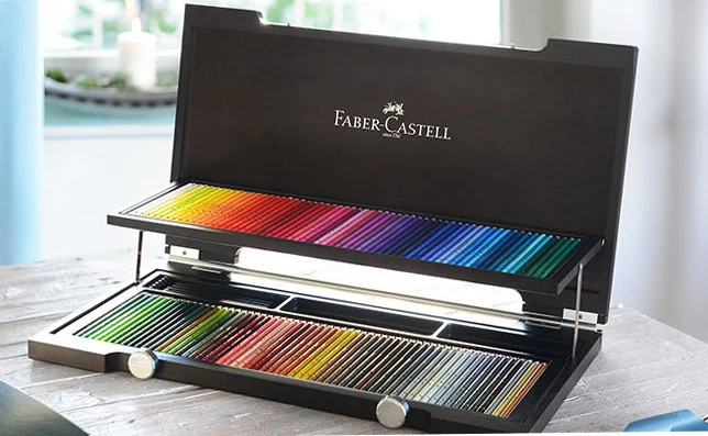 Coffret bois de 120 crayons polychromos - Image 2