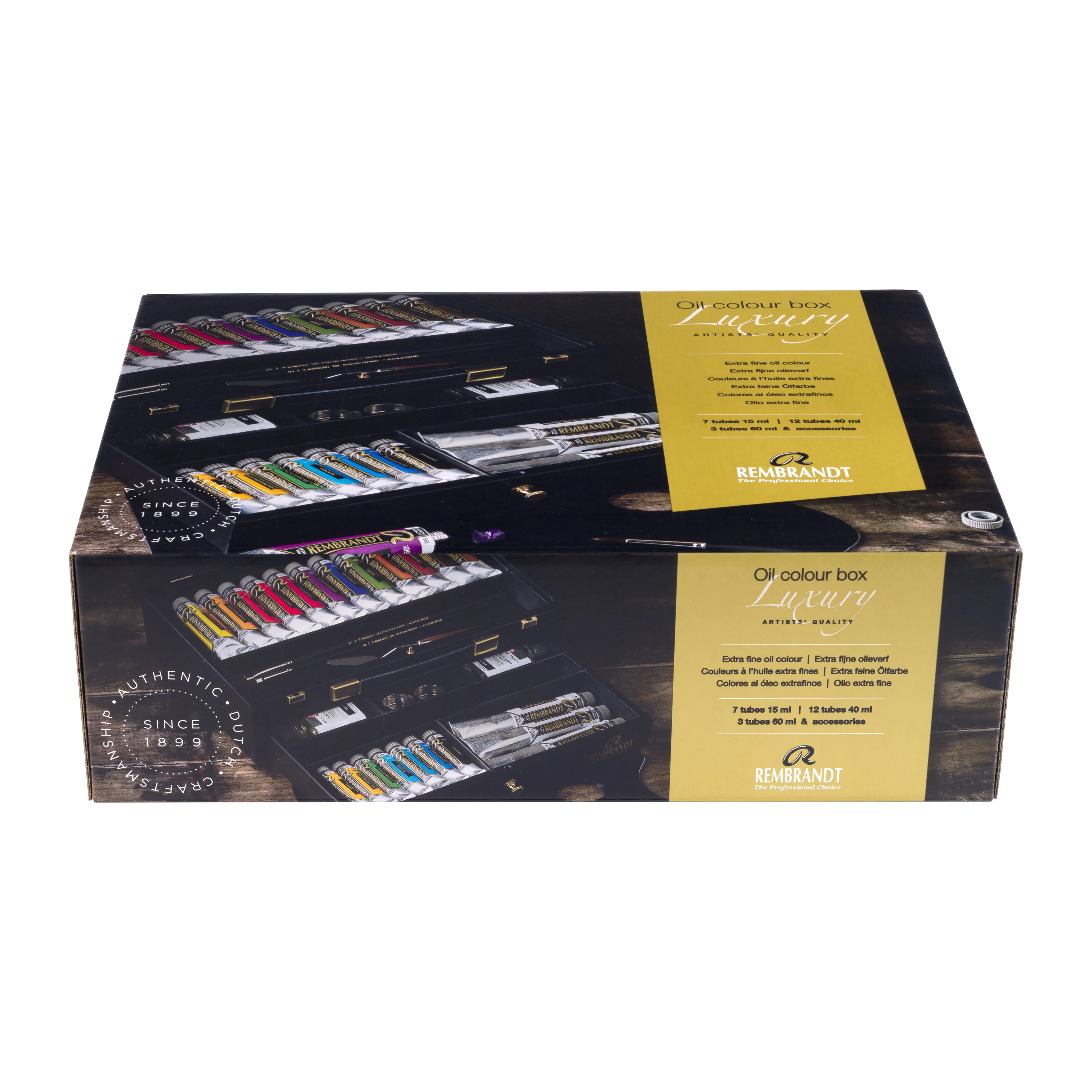 Coffret bois noir Luxury huile extra-fine Rembrandt - Image 3