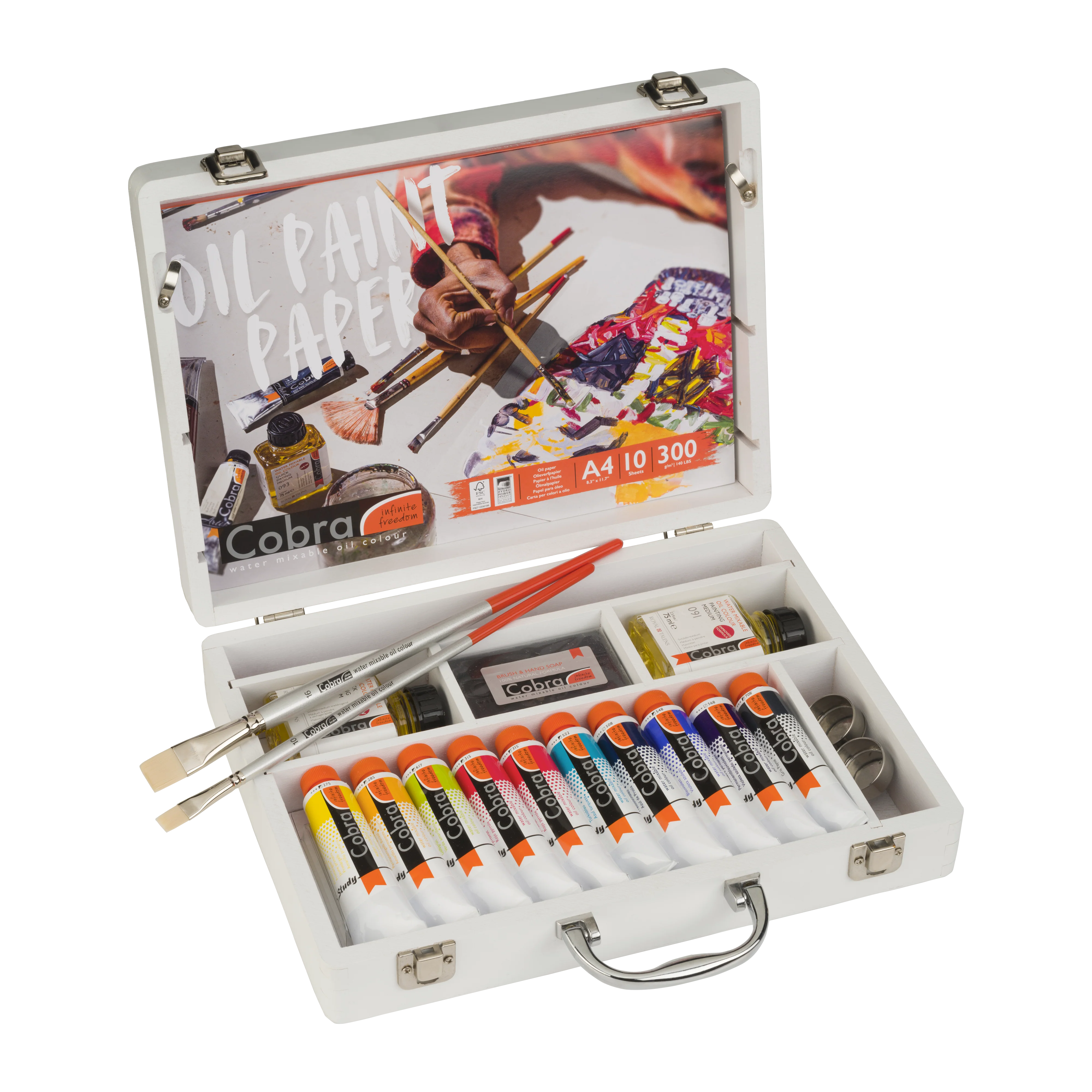 Coffret Cobra Study peinture Ă l'huile Ă l'eau