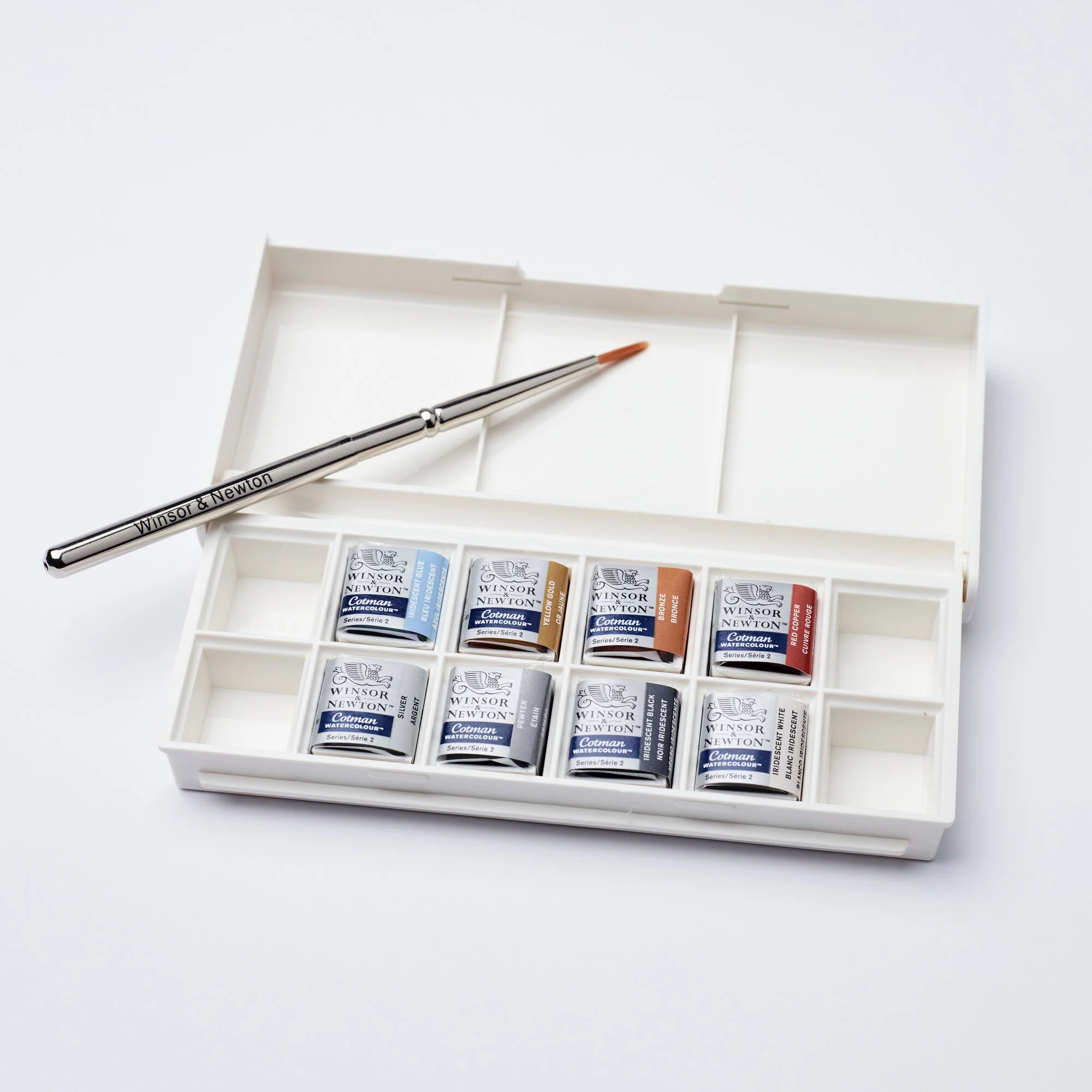 Peinture aquarelle Cotman Winsor & Newton 8 1/2 godets "Couleurs Métalliques" - Image 12