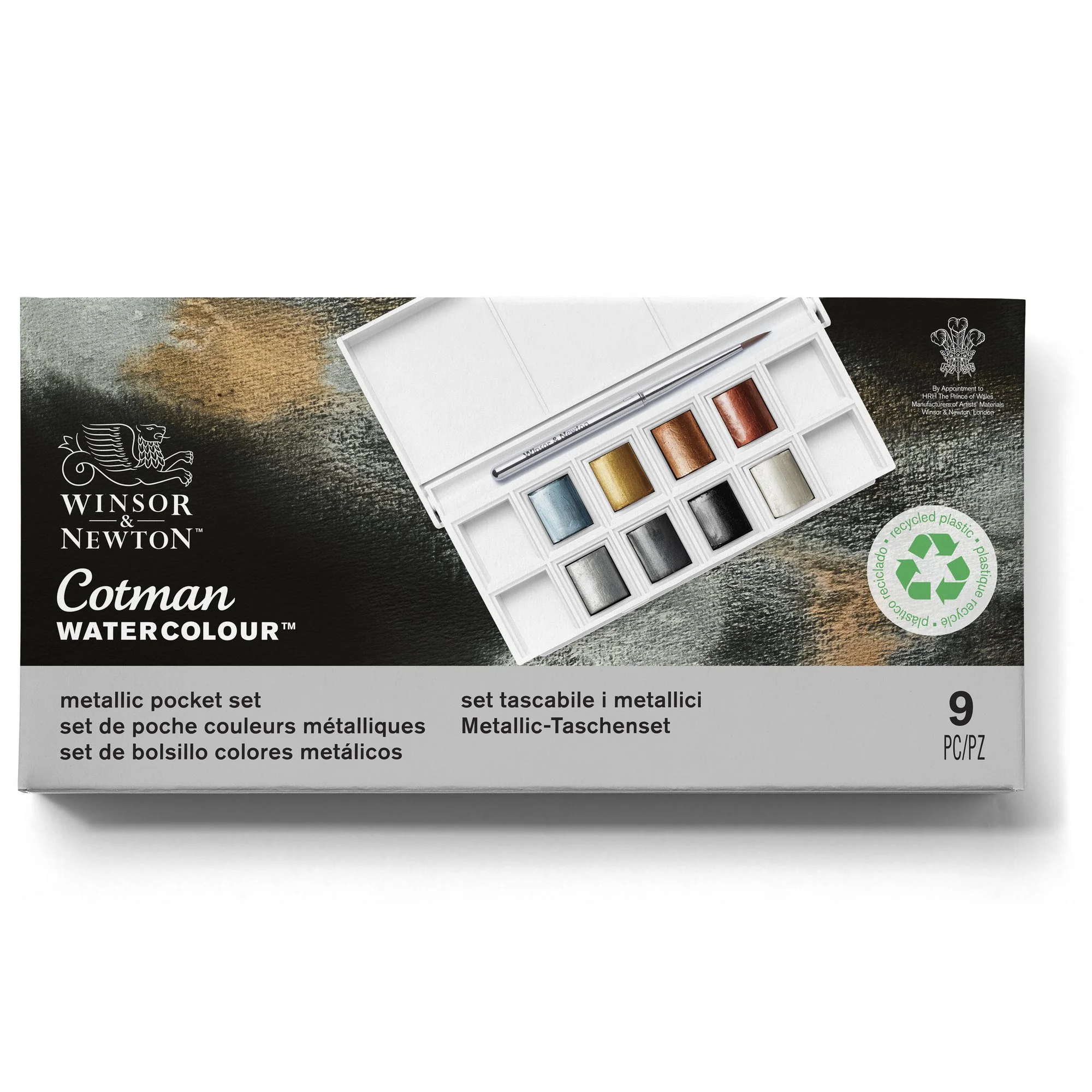 Peinture aquarelle Cotman Winsor & Newton 8 1/2 godets "Couleurs Métalliques" - Image 15