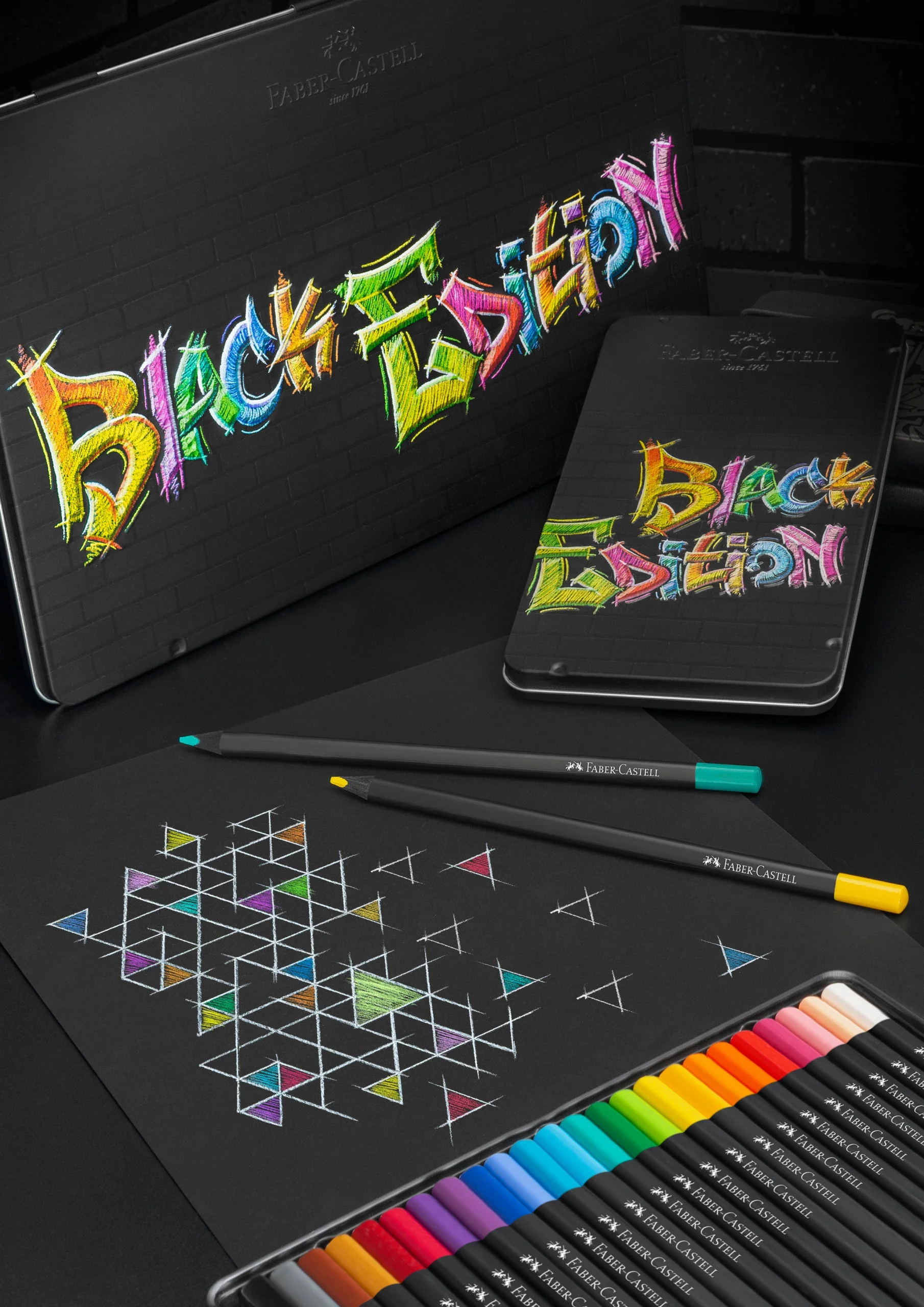 Etui de 36 crayons de couleurs Black Edition - Image 3