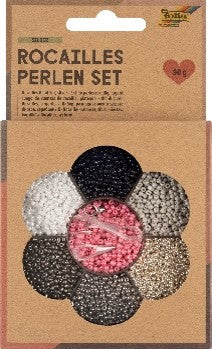Perles de rocaille couleurs argentées