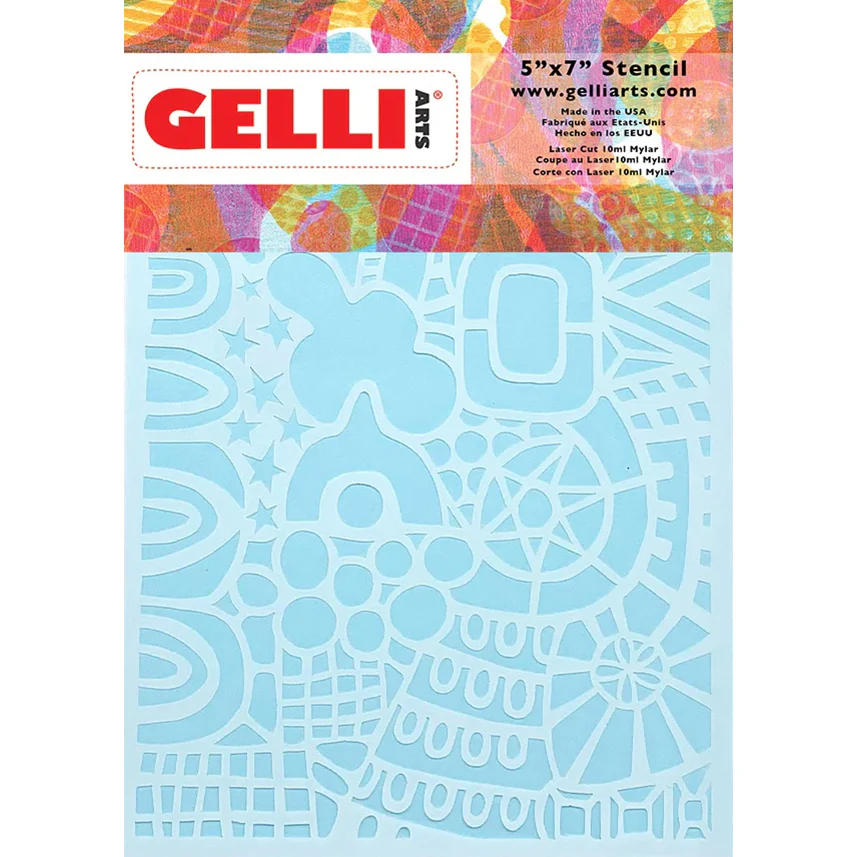 Pochoirs Pays des merveilles 12,7 x 17,8 cm Gelli Arts