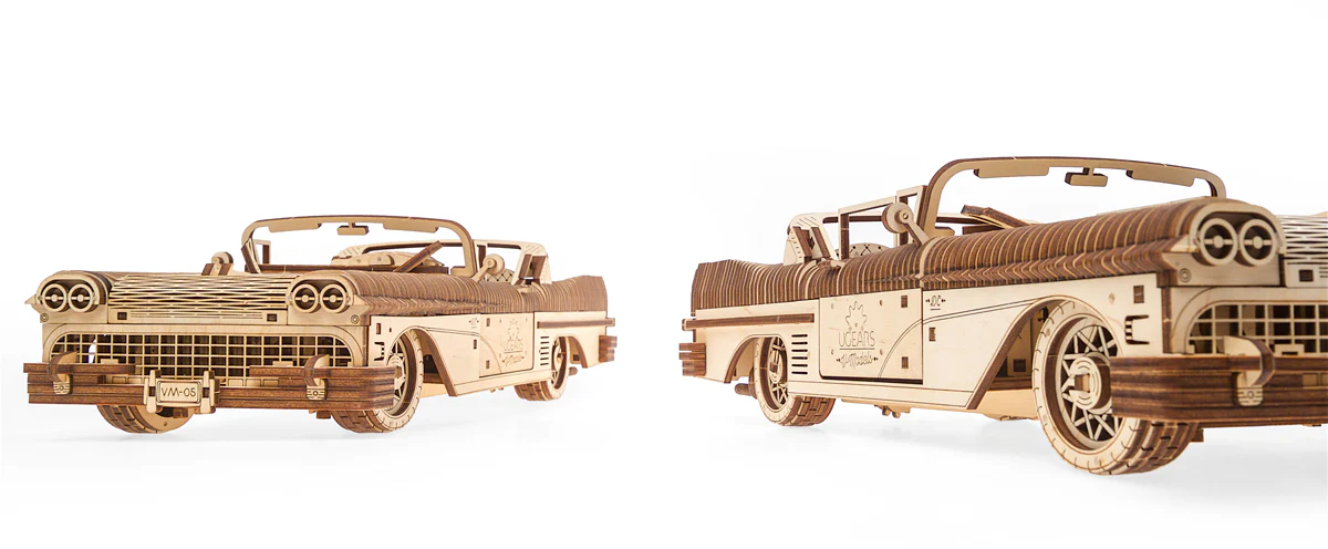 Kit maquette à construire Ugears "Cabriolet Dream VM-05" - Image 4