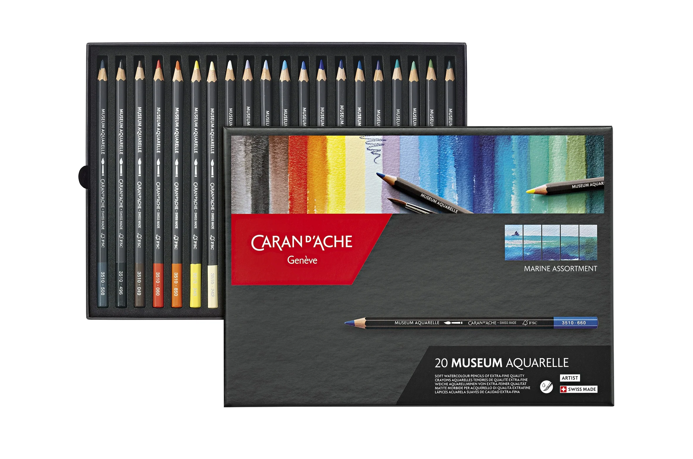Crayon aquarellable Museum boîte de 20 marine - Image 2