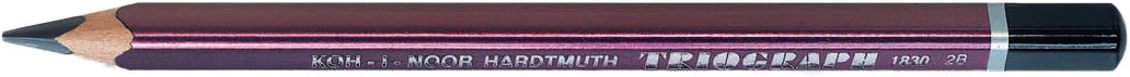 Crayon graphite triograph 2B