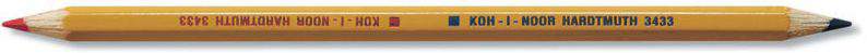 Crayon télévision Koh-I-Noor ø7mm rouge/bleu