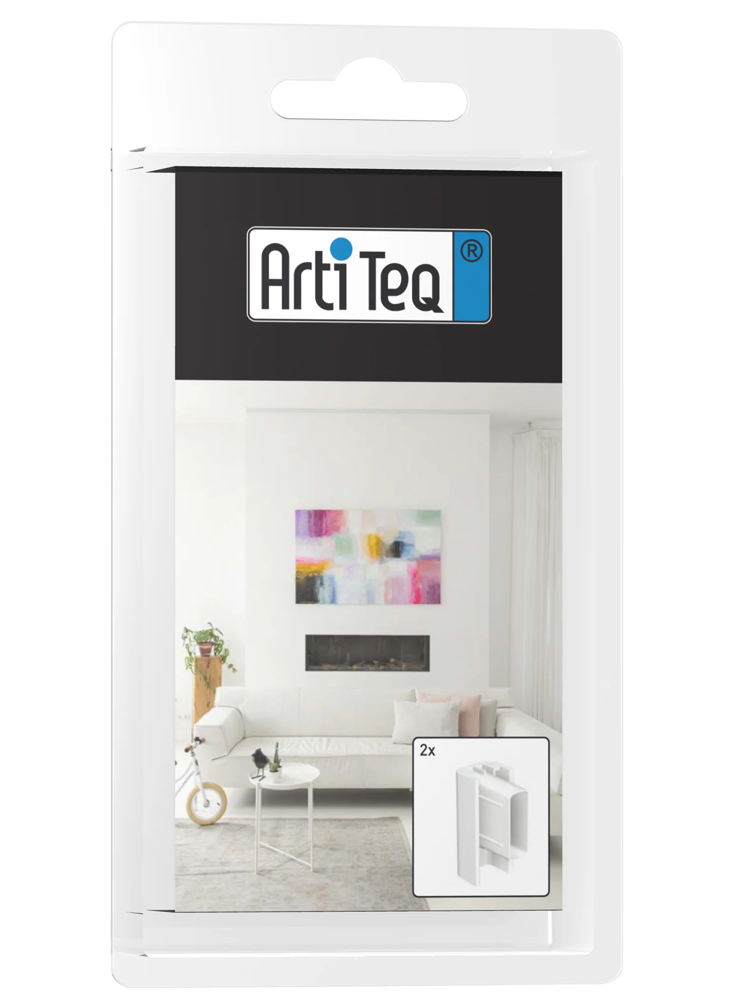 Embout d'arrĂȘt blanc pour Click Rail d'Artiteq