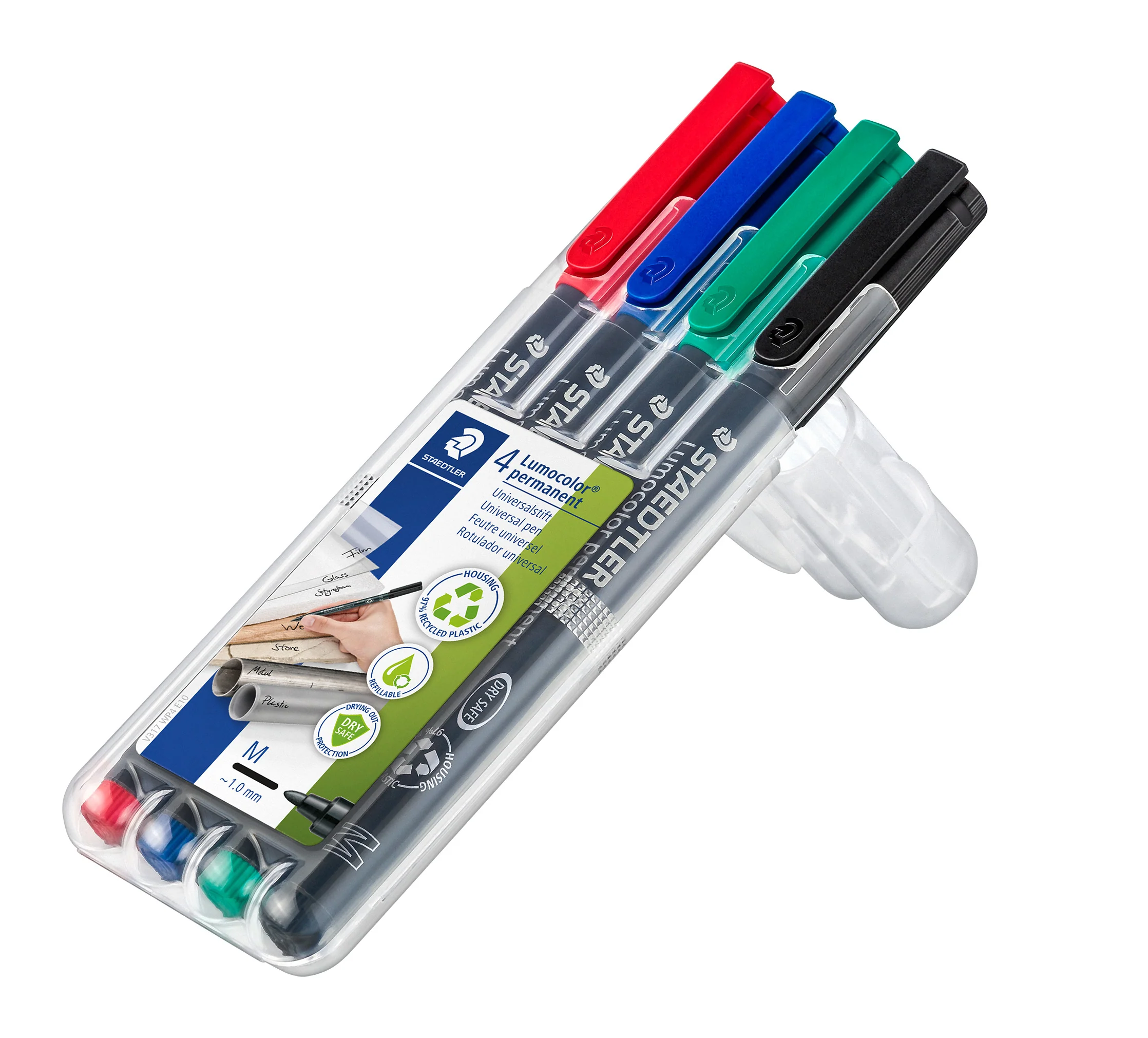 Etui Box 4 feutres Lumocolor permanent Moyenne - Image 2