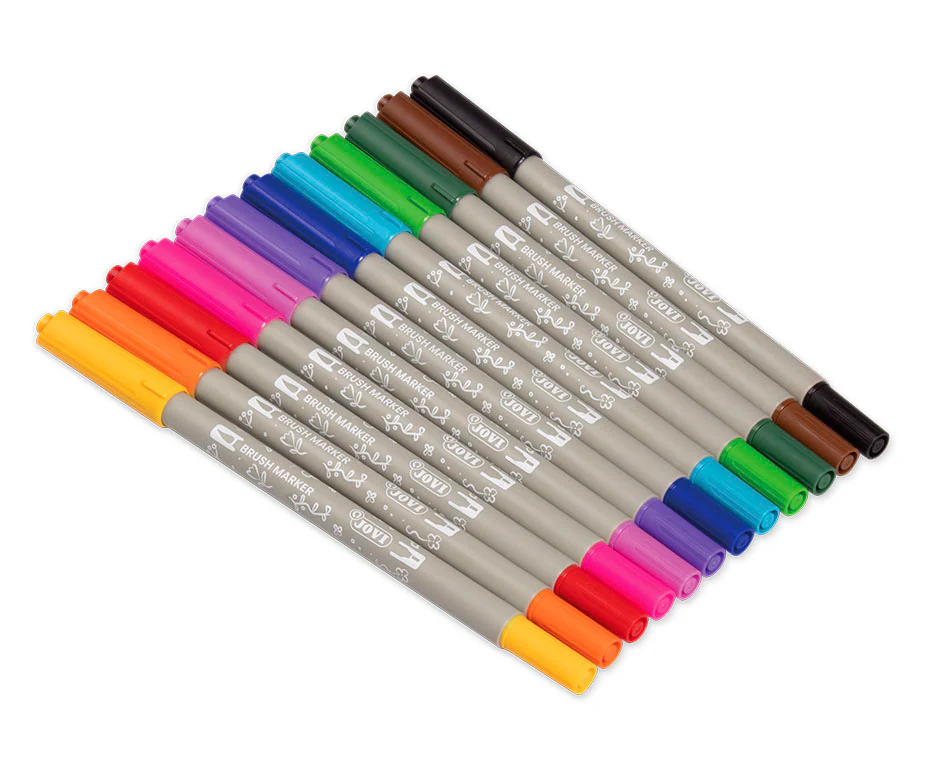 Etui de 12 feutres Brushmarker double pointe - Image 2