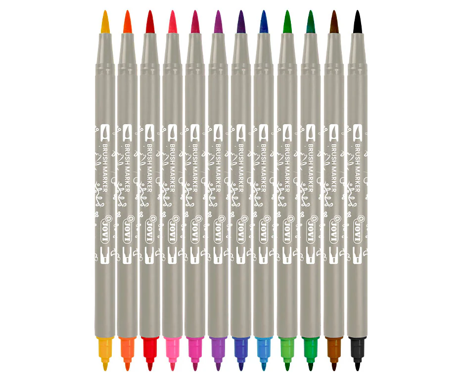Etui de 12 feutres Brushmarker double pointe - Image 3