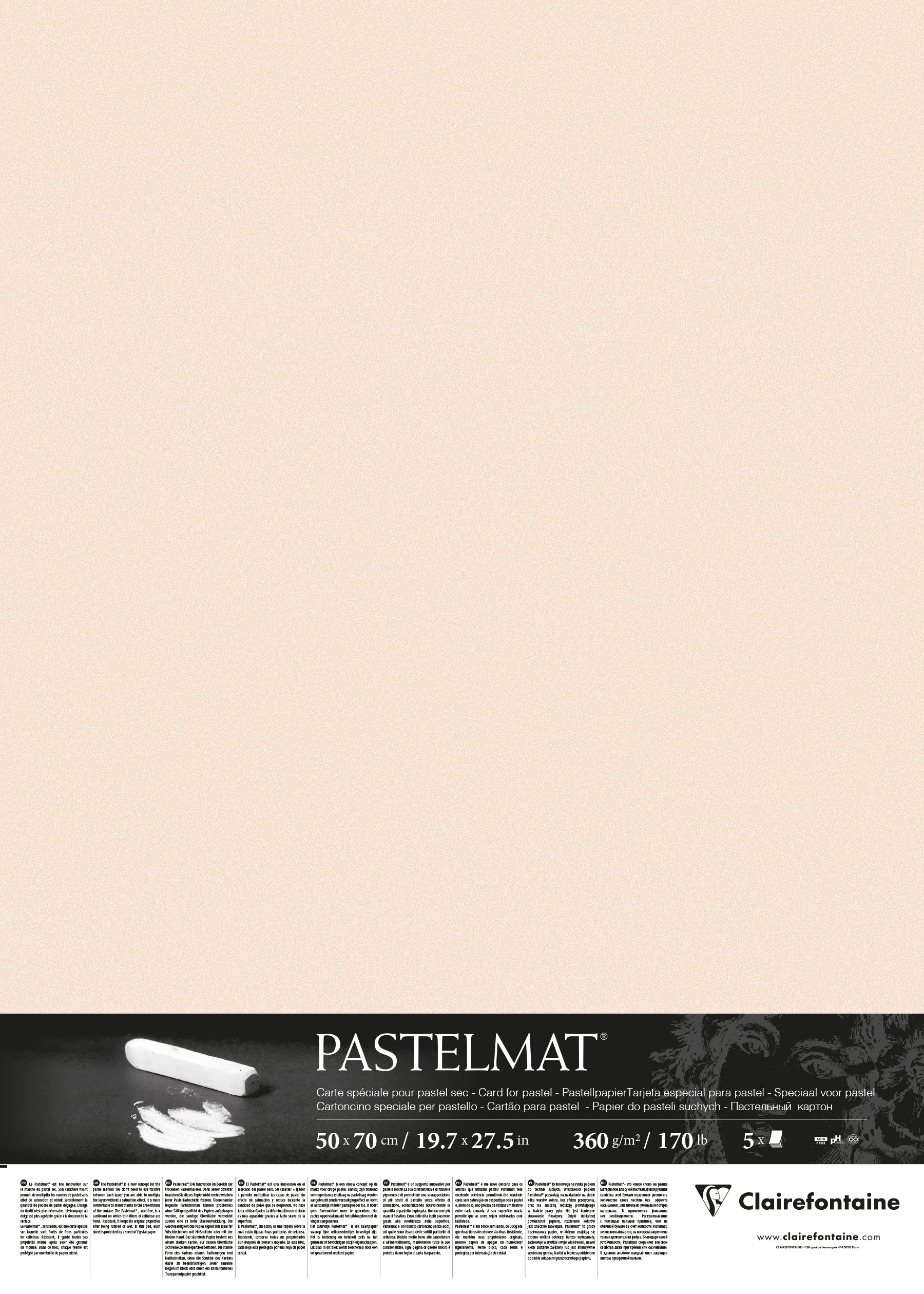 Feuille Pastelmat 50x70 cm 360g - Image 17