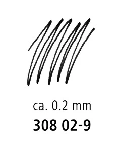 Pigment Liner - Feutre pointe calibrée 0.3 mm - Noir - STAEDTLER - Image 3