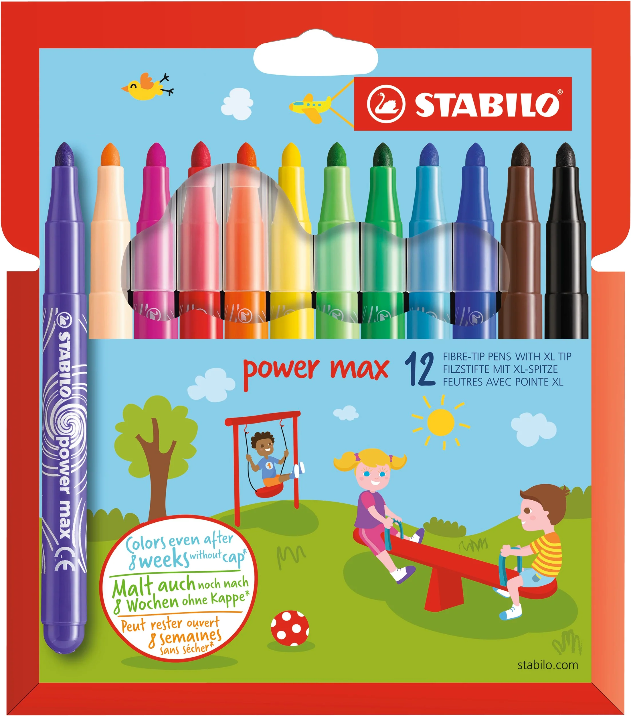Pochette de 12 feutres power max