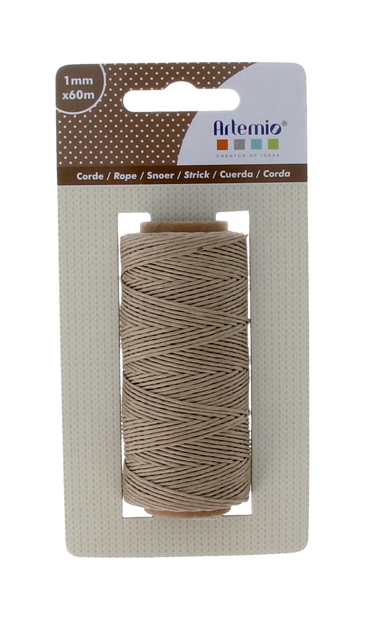 Ficelle naturelle 1 mm x 60 m