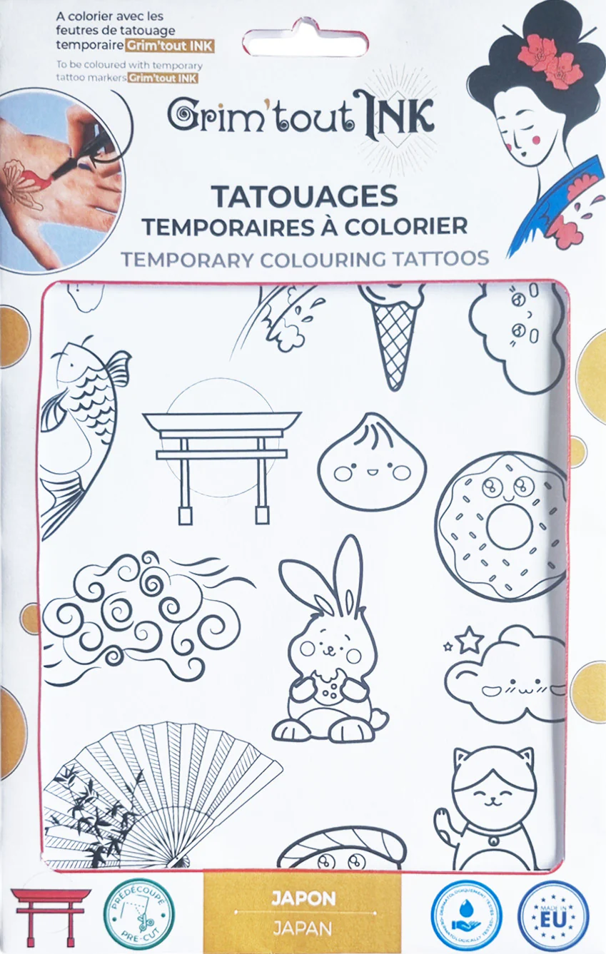 Grim'Tout Tatoos - Tatouages temporaires - 3 modèles - Image 3