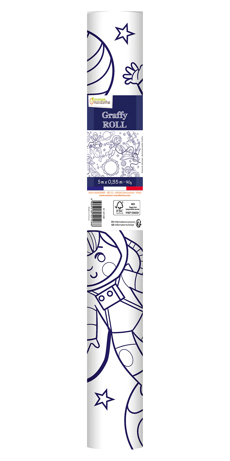 Graffy Roll coloriage cadre 5m x 35cm - 90g