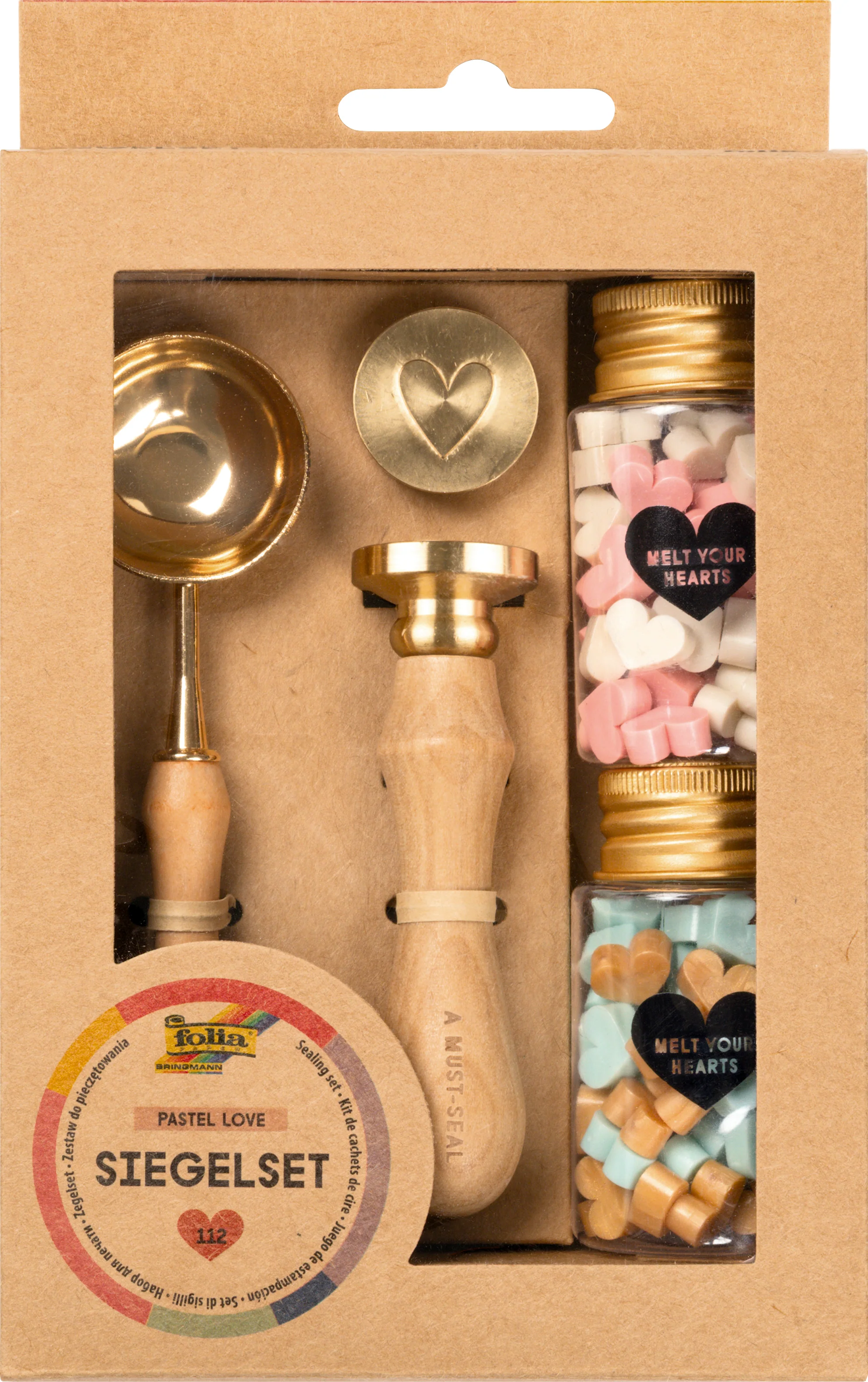 Kit cachet cire Pastel Love