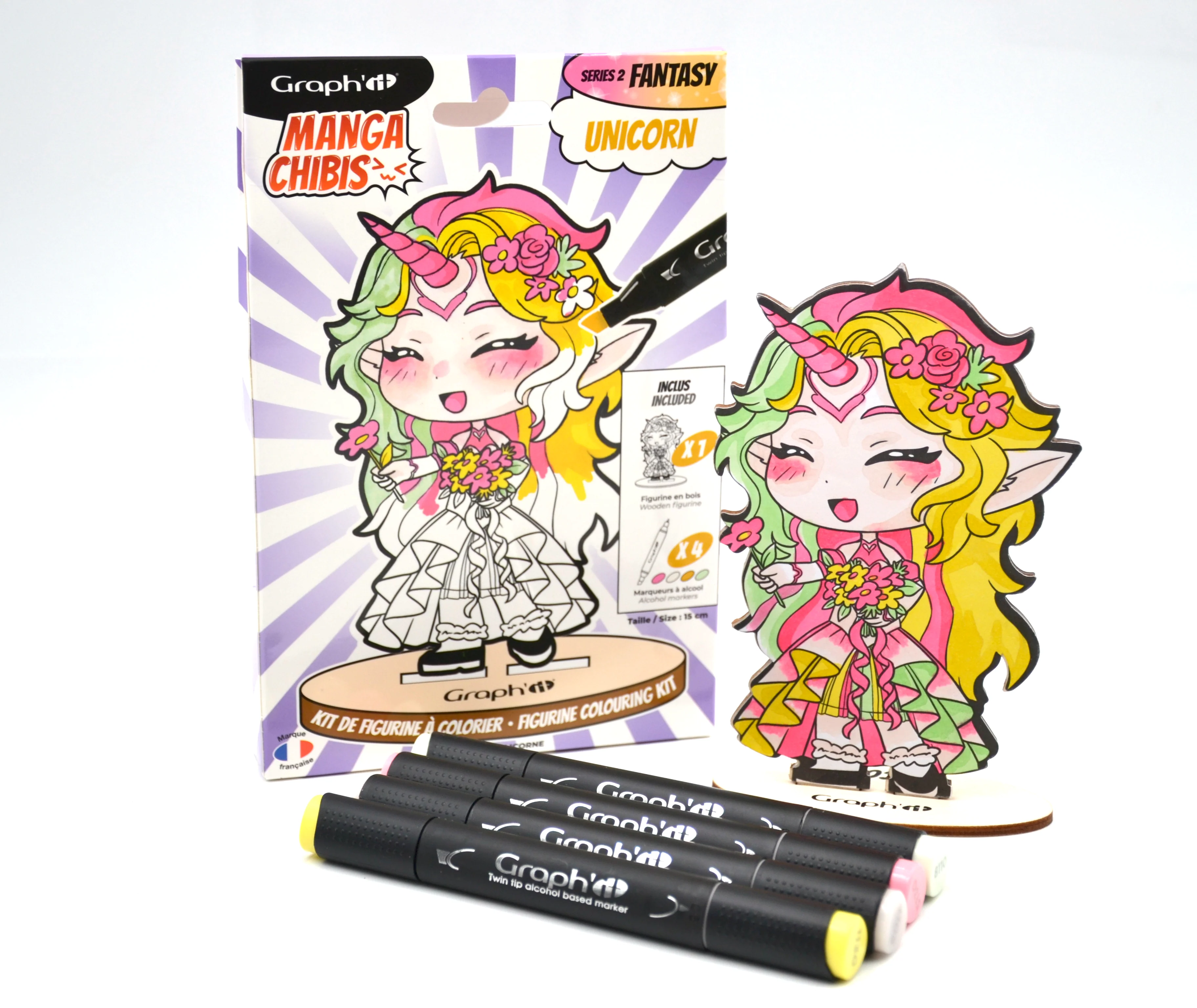 Kit coloriage Chibis figurine Unicorn - Graph'It - Image 5