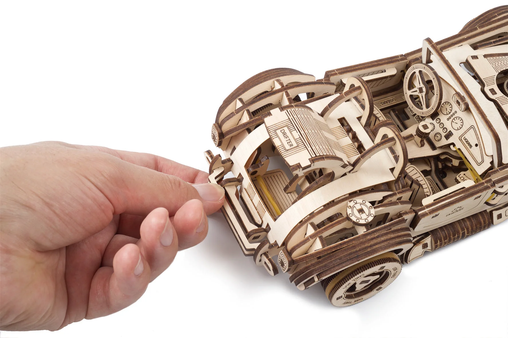 Kit maquette Ă construire Ugears "DRIFT COBRA RACING CAR" - Image 2