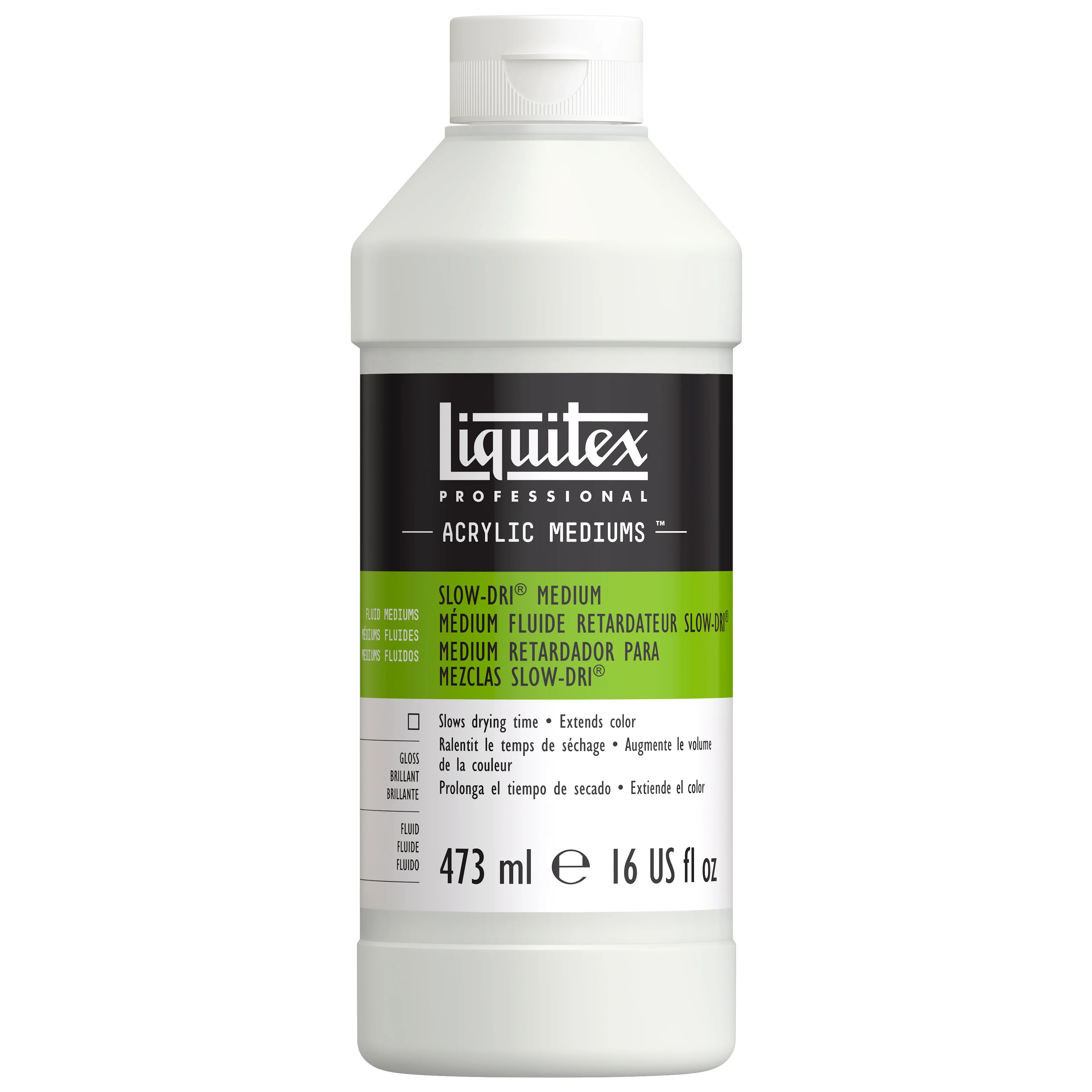 Liquitex médium retardateur fluide Slow-Dri 473ml