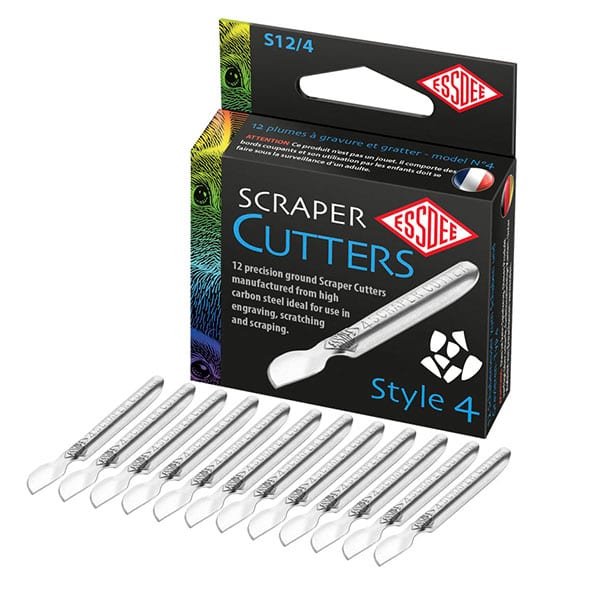 Lot de 12 Plumes Ă gratter - Goutte