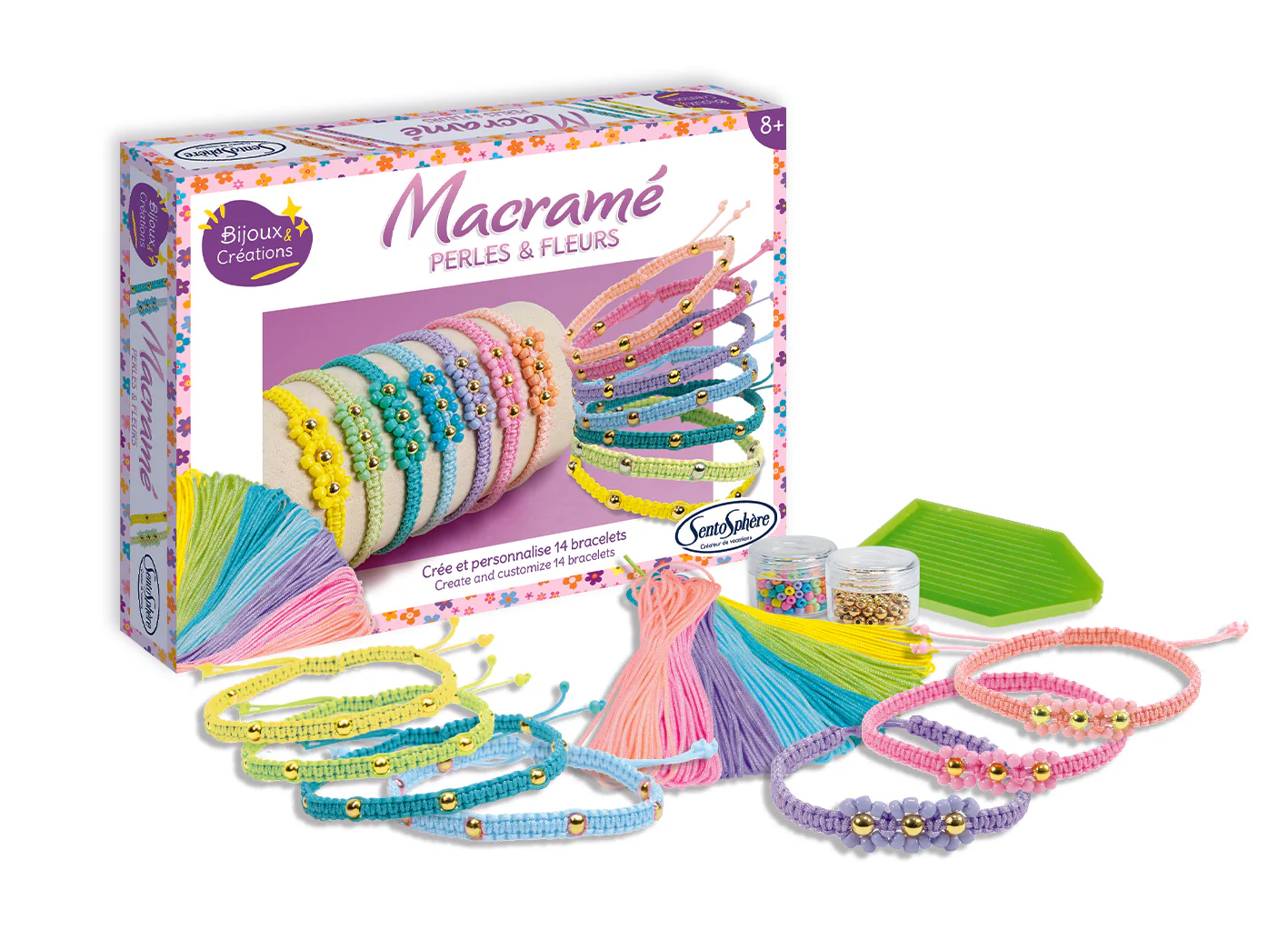 Macramé - Perles et Fleurs